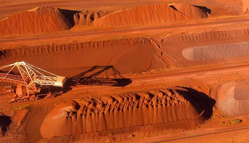 Iron ore loading facility in Port Hedland, Australia